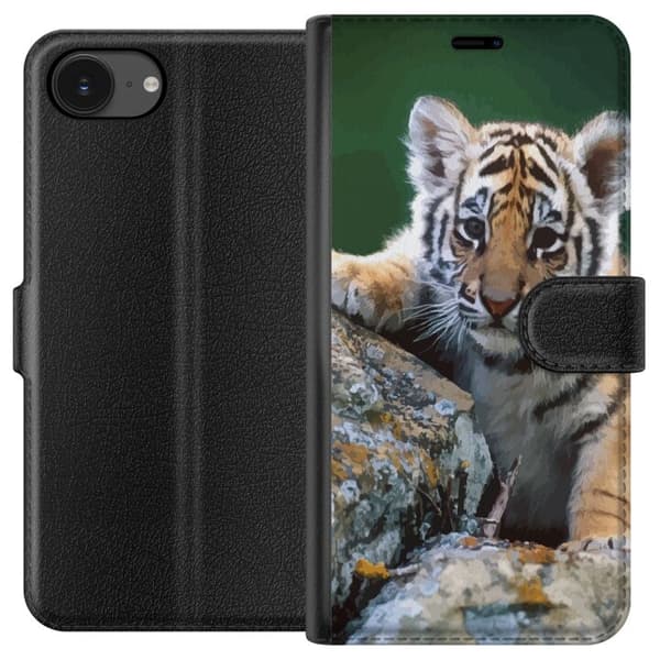 Kompatibelt Lommeboketui til Apple iPhone 16e Tiger