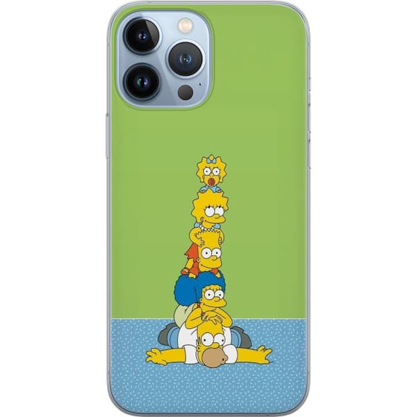 Kompatibelt Mobildeksel til Apple iPhone 13 Pro Max Simpsonfamiljen staplad