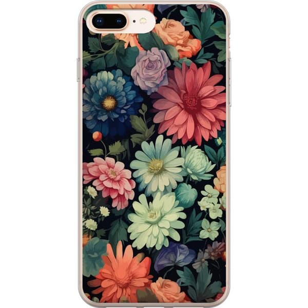 Kompatibelt Mobilskal till Apple iPhone 8 Plus Blommor
