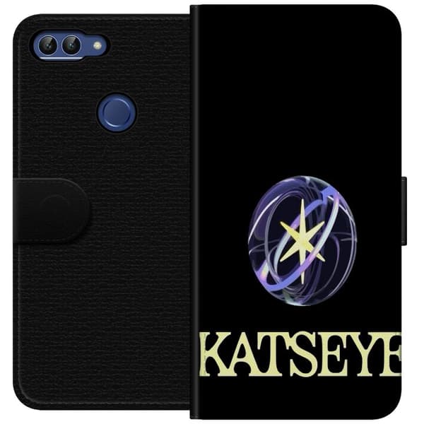 Kompatibel Tegnebogsetui til Huawei P smart KATSEYE logotyp