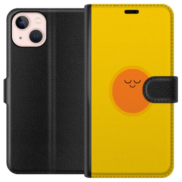 Kompatibelt Plånboksfodral till Apple iPhone 13 Sovande solfigur