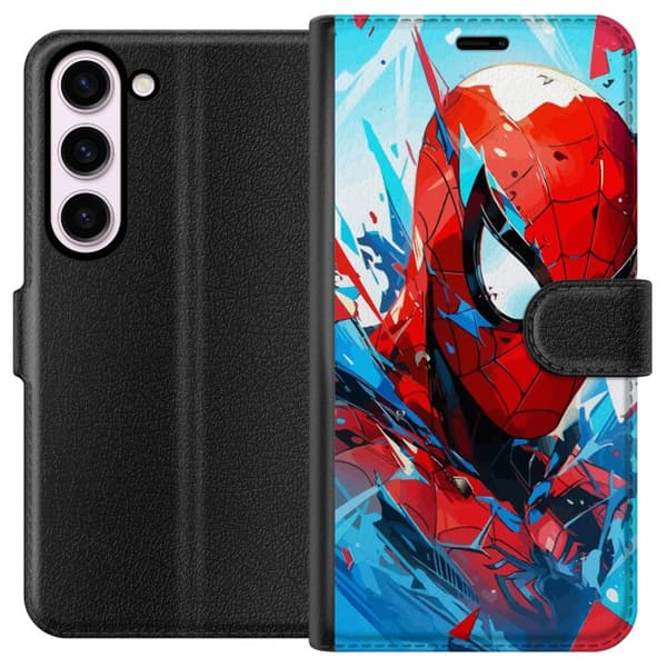 Kompatibel Tegnebogsetui til Samsung Galaxy S23 Spiderman