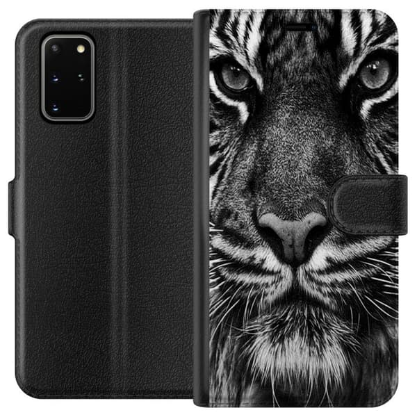 Kompatibelt Plånboksfodral till Samsung Galaxy S20+ Tiger