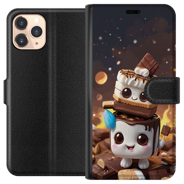 Kompatibel Tegnebogsetui til Apple iPhone 11 Pro Sød dessertdesign med marshmallow