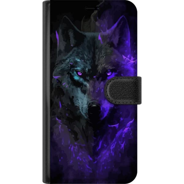 Kompatibelt Plånboksfodral till Google Pixel 7a Varg Lila