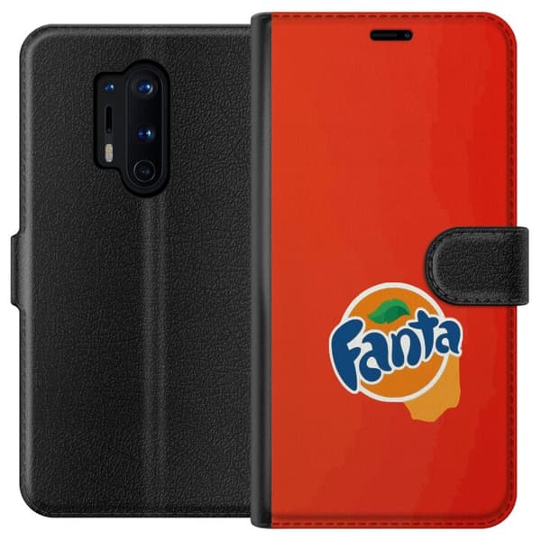 Kompatibelt Lommeboketui til OnePlus 8 Pro Stilren appelsinforme design