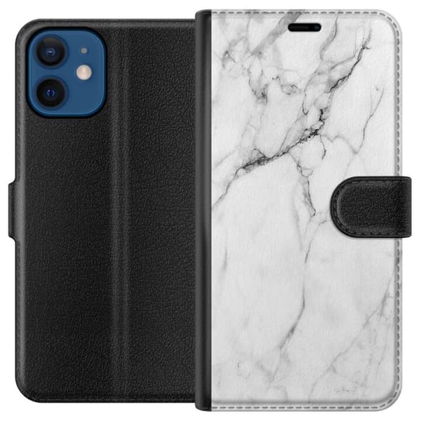Kompatibelt Lommeboketui til Apple iPhone 12 Marmor