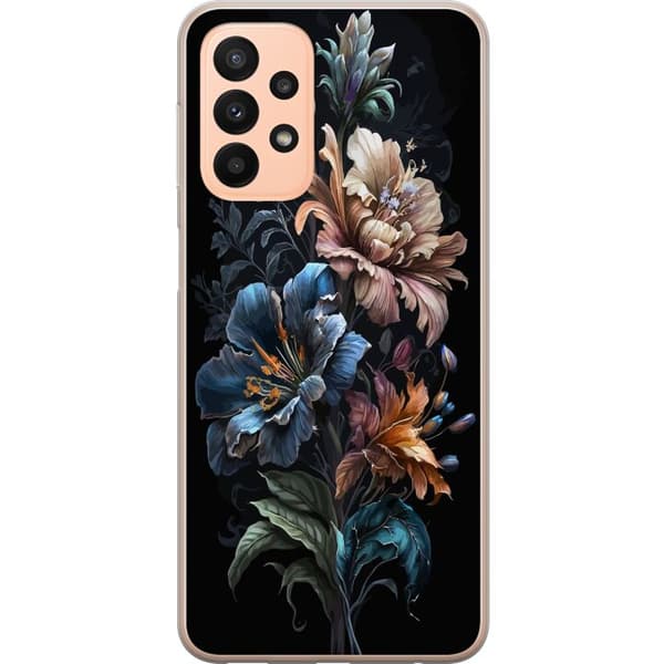 Kompatibelt Mobilskal till Samsung Galaxy A23 Blommor