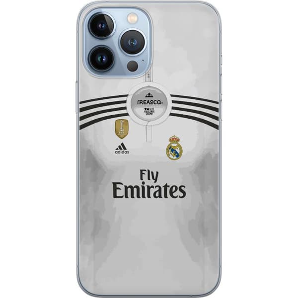 Kompatibelt Mobildeksel til Apple iPhone 13 Pro Max Vit fotbollströja