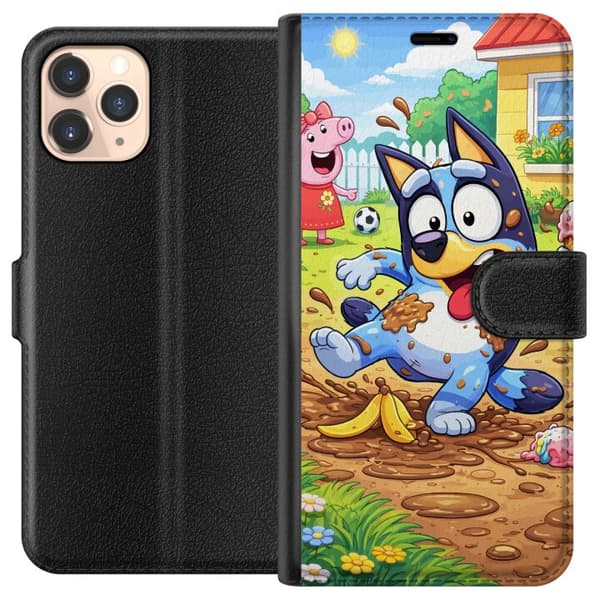 Kompatibelt Lommeboketui til Apple iPhone 11 Pro Blåy