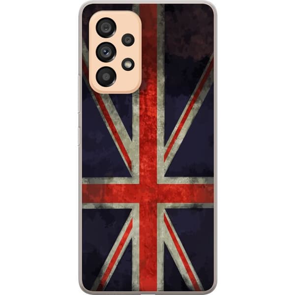 Kompatibelt Mobildeksel til Samsung Galaxy A53 5G Britisk flagg med rustikk følelse
