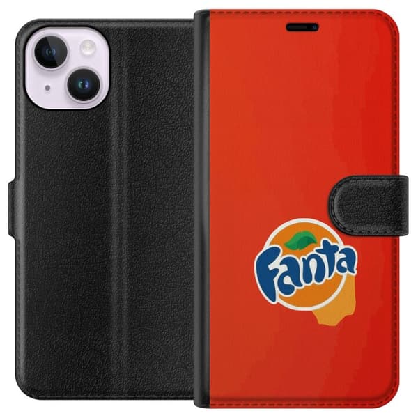 Kompatibel Tegnebogsetui til Apple iPhone 14 Elegant appelsinformation design