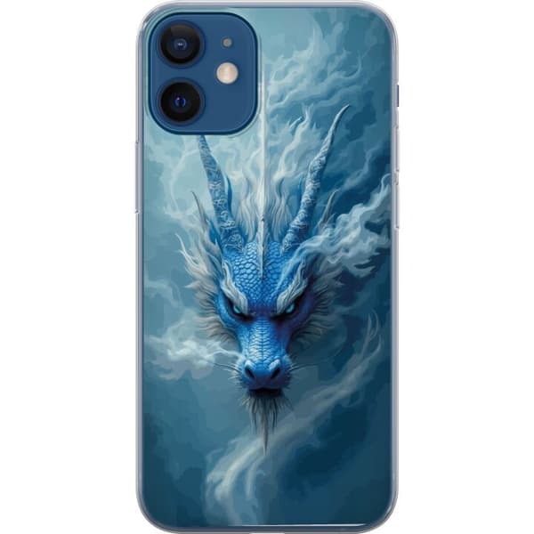 Kompatibelt Mobildeksel til Apple iPhone 12 mini Episk fantasidesign med isdrake