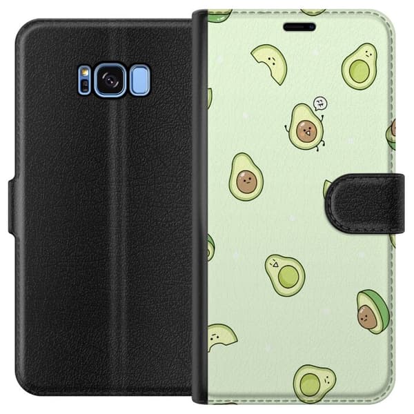 Kompatibelt Plånboksfodral till Samsung Galaxy S8 Avocado Mönster