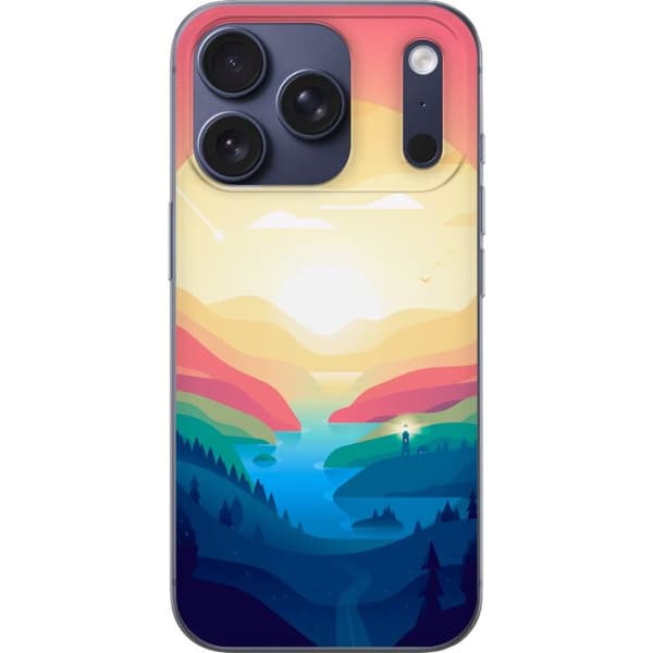 Kompatibelt Mobilskal till Apple iPhone 18 Pro Pink Horizon