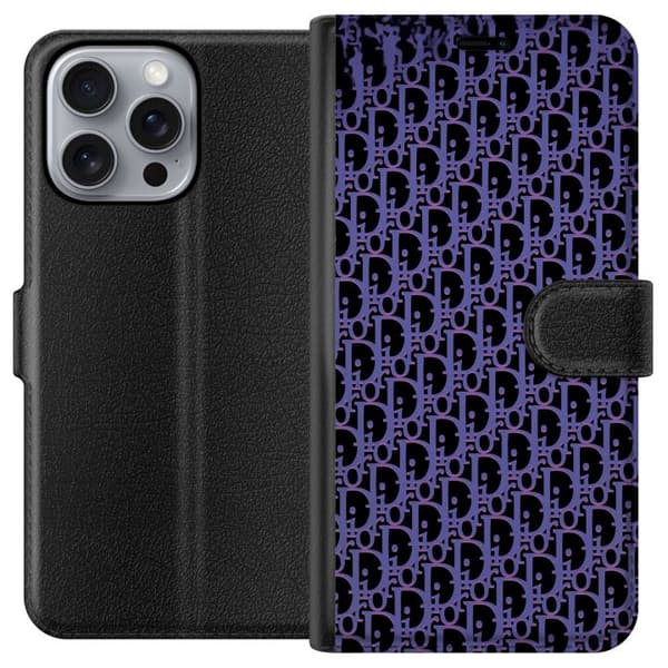 Kompatibelt Lommeboketui til Apple iPhone 16 Pro Max Moderneluksuriøst monogram i stilrent design