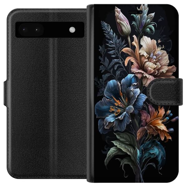 Yhteensopiva Lompakkokotelo Google Pixel 6a Kukat
