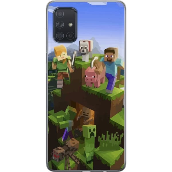 Kompatibelt Mobildeksel til Samsung Galaxy A71 MineCraft