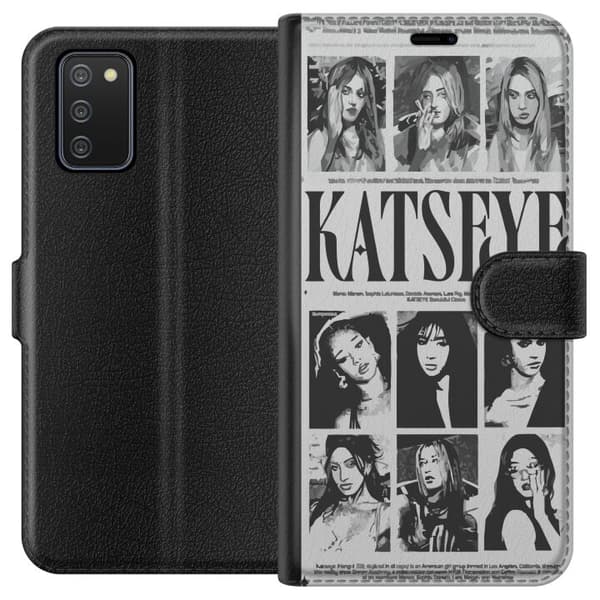 Kompatibel Tegnebogsetui til Samsung Galaxy A02s KATSEYE