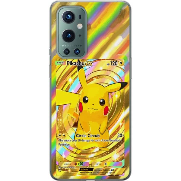 Kompatibelt Mobildeksel til OnePlus 9 Pro Blank Pikachu EX-design med samlebåndsfølelse