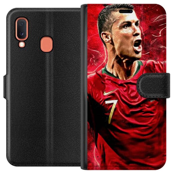 Kompatibelt Plånboksfodral till Samsung Galaxy A20e Ronaldo