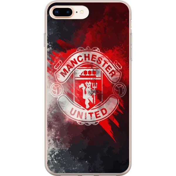 Kompatibelt Mobildeksel til Apple iPhone 8 Plus Manchester United