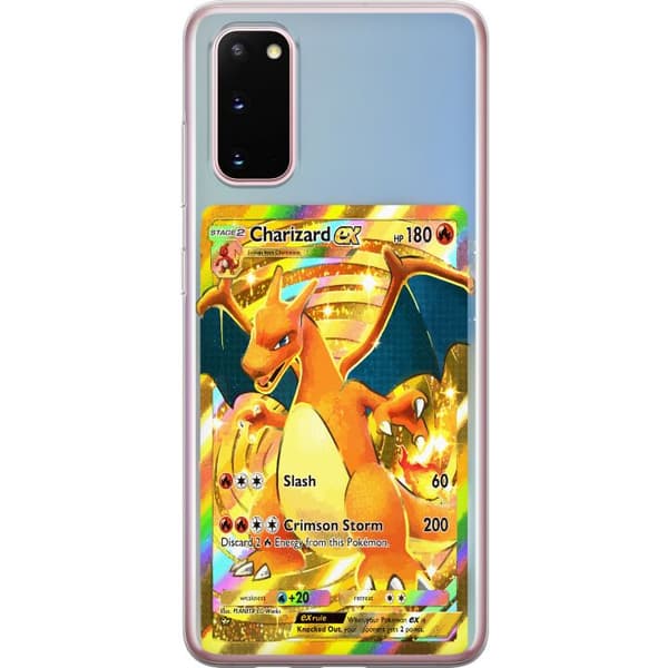 Kompatibelt Mobildeksel til Samsung Galaxy S20 Premiummotiv med Charizard EX