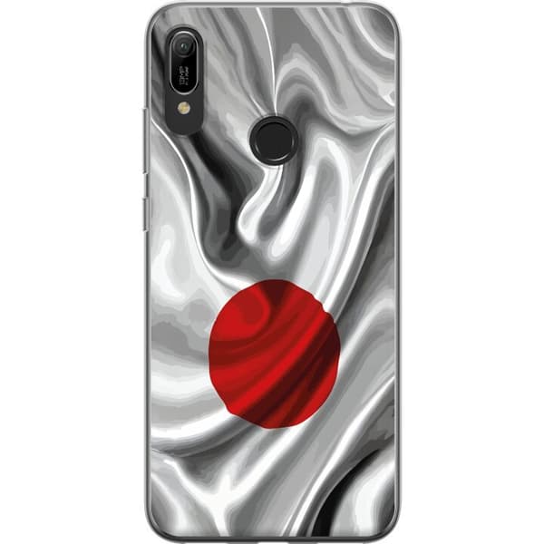 Kompatibelt Mobildeksel til Huawei Y6 (2019) Moderne romdesign med abstrakt planet