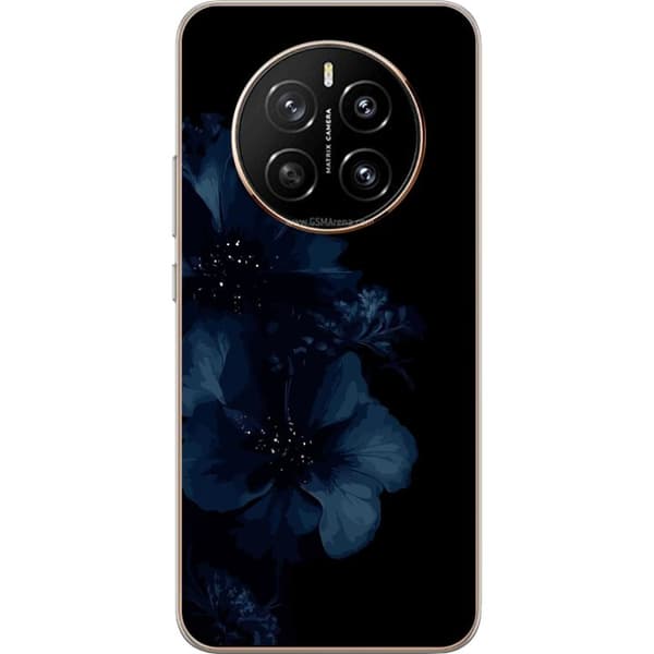 Kompatibelt Mobildeksel til Honor Magic7 Mörkblå blommor