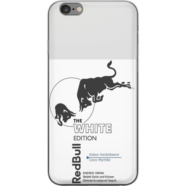 Kompatibelt Mobildeksel til Apple iPhone 6s Plus Moderne Red Bull White Edition design