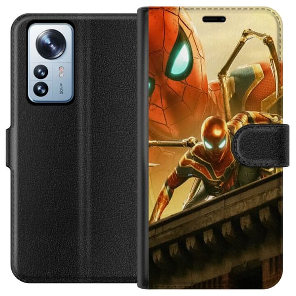Kompatibelt Plånboksfodral till Xiaomi 12 Pro Spiderman