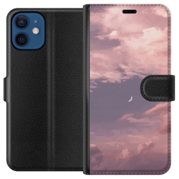 Kompatibelt Lommeboketui til Apple iPhone 12 Rosa Himmel