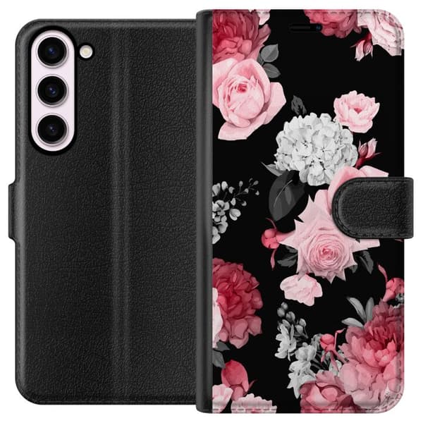 Kompatibel Tegnebogsetui til Samsung Galaxy S23+ Floral Blomst