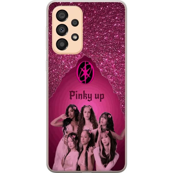 Kompatibelt Mobildeksel til Samsung Galaxy A33 5G KATSEYE Pinky Up