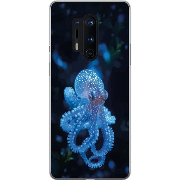 Kompatibelt Mobildeksel til OnePlus 8 Pro Nærbilde av blå blekksprut