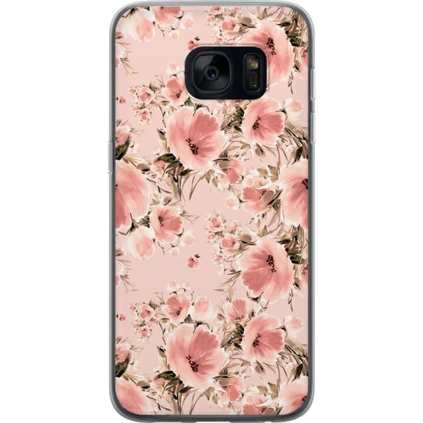 Kompatibelt Mobilskal till Samsung Galaxy S7 Blommor