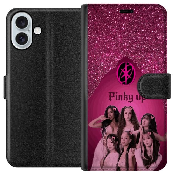 Kompatibel Tegnebogsetui til Apple iPhone 16 Plus KATSEYE Pinky Up