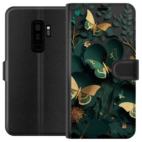 Kompatibel Tegnebogsetui til Samsung Galaxy S9+ Fjärilar