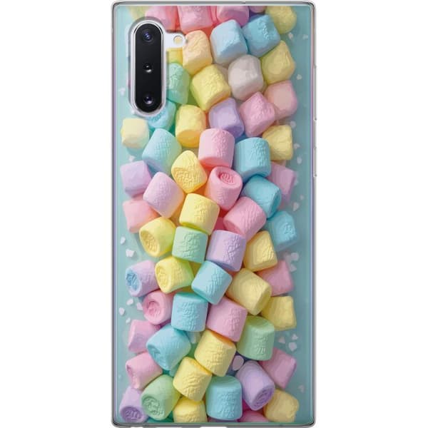 Kompatibelt Mobildeksel til Samsung Galaxy Note10 Søt godisdesign med marshmallows