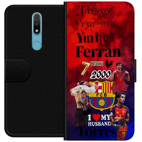 Kompatibel Tegnebogsetui til Nokia 2.4 Ferran Torres