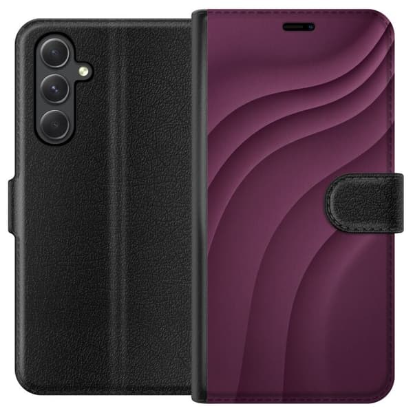 Kompatibelt Lommeboketui til Samsung Galaxy A25 Plommebevegelse