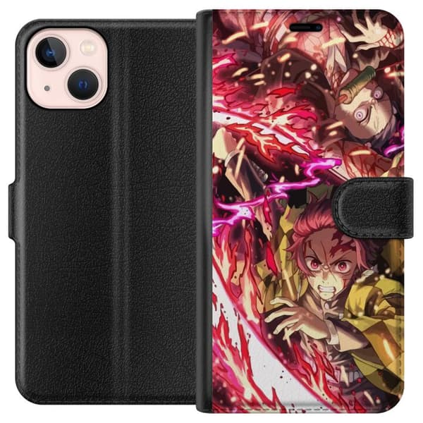 Kompatibelt Plånboksfodral till Apple iPhone 13 mini Demon Slayer