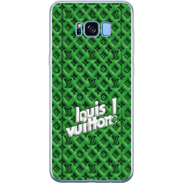 Kompatibelt Mobildeksel til Samsung Galaxy S8+ Grønt luksusmønster med monogram