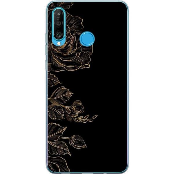 Kompatibelt Mobilskal till Huawei P30 lite Blommor