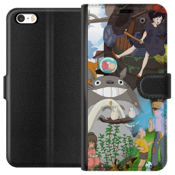 Kompatibelt Lommeboketui til Apple iPhone SE (2016) Studio Ghibli