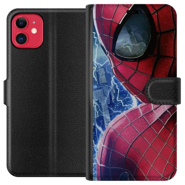 Kompatibel Tegnebogsetui til Apple iPhone 11 Spiderman