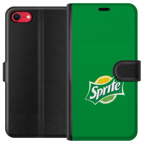Kompatibel Tegnebogsetui til Apple iPhone 8 Grøn drik-inspireret citrondesign