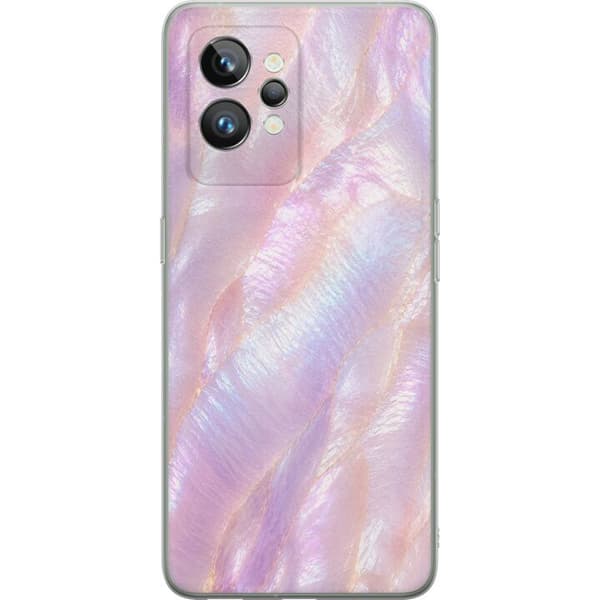 Kompatibelt Mobildeksel til Realme GT2 Pro Elegant abstrakt motiv med skimrende perlemor effekt i pastellfarger