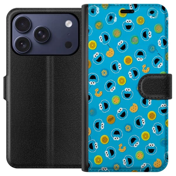 Kompatibel Tegnebogsetui til Apple iPhone 17 Pro Mönster med kakmonster