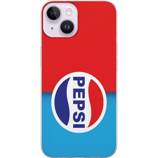 Kompatibelt Mobildeksel til Apple iPhone 15 Plus Ikonisk Pepsi-design